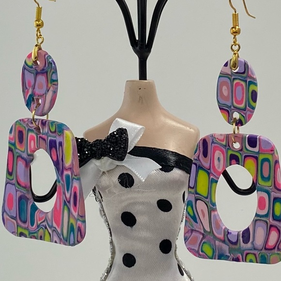 Handmade Polymer Clay Dangle Earrings Host Pick - Picture 6 of 14